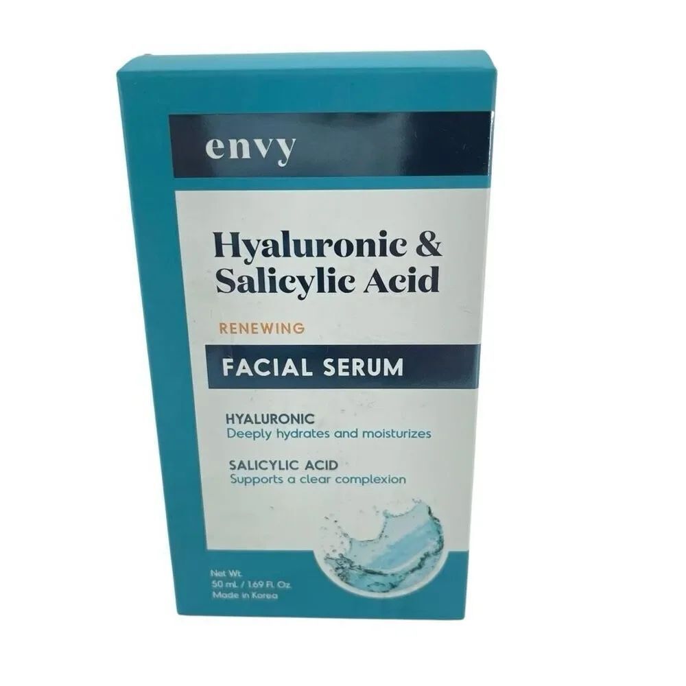 Envy Hyaluronic & Salicylic Acid Renewing Facial Serum 1.69 oz New in Box